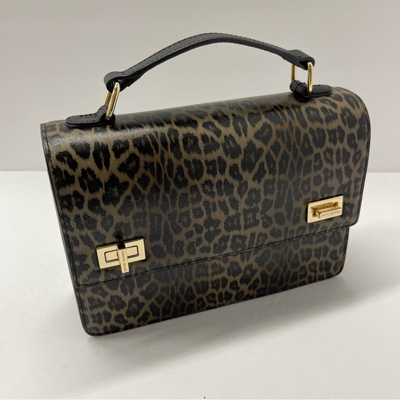 Henri Bendel West 57th RARE Leopard School Bag NWT/ Stripe Dustbin - Picture 13 of 16